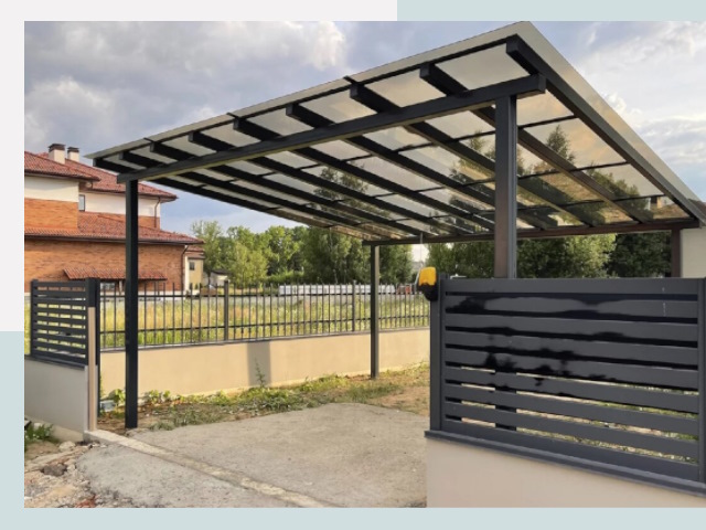 Металлические навесы в Барнаул от 607 руб. за м²