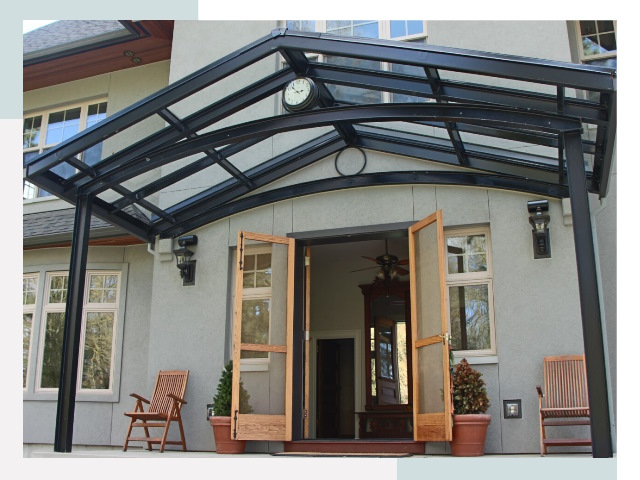 Козырьки металлические в Барнауле