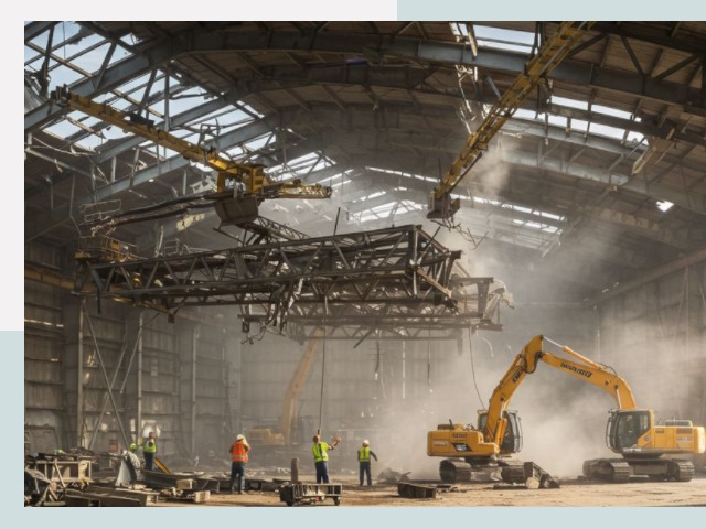 Демонтаж ангаров в Барнауле от 607 руб. за м²