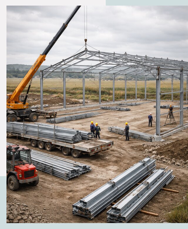 Строительство ангаров для сельхозтехники в Барнауле под ключ