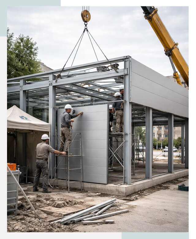 СтальСтрой-Брн: торговый павильон под ключ в Барнауле от 35406 р.
