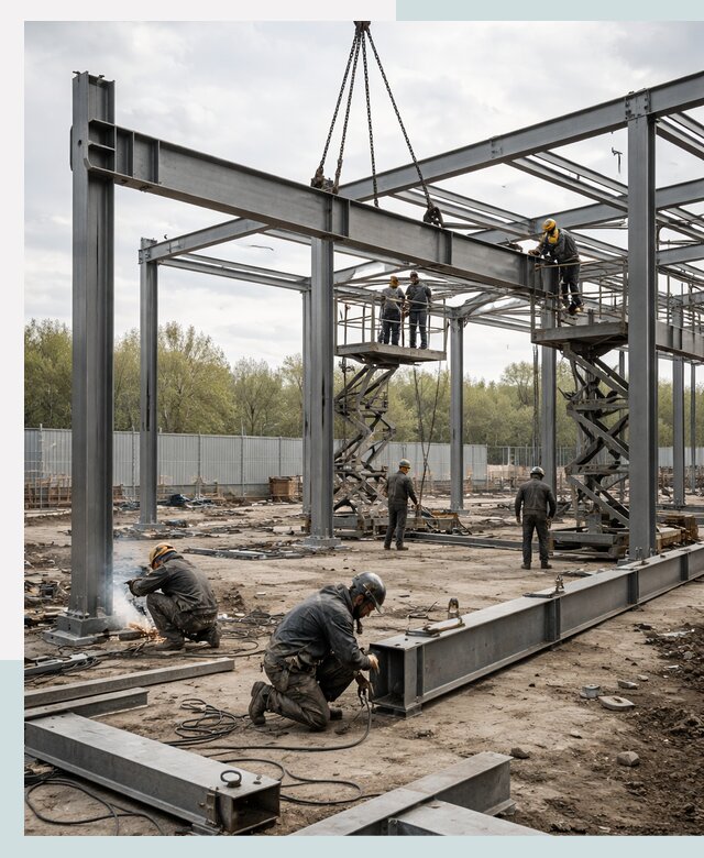 Строительство выставочных павильонов из металлоконструкций в Барнауле